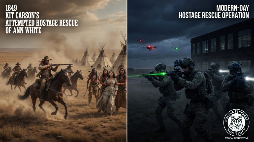 Comparing the Kit Carson–Ann White Kidnapping to a Modern Hostage Rescue