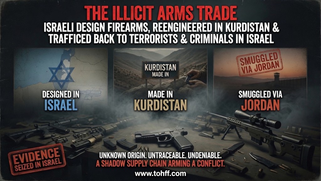 Israeli Design Firearms, Reengineered In Kurdistan And Trafficed Back To Israel