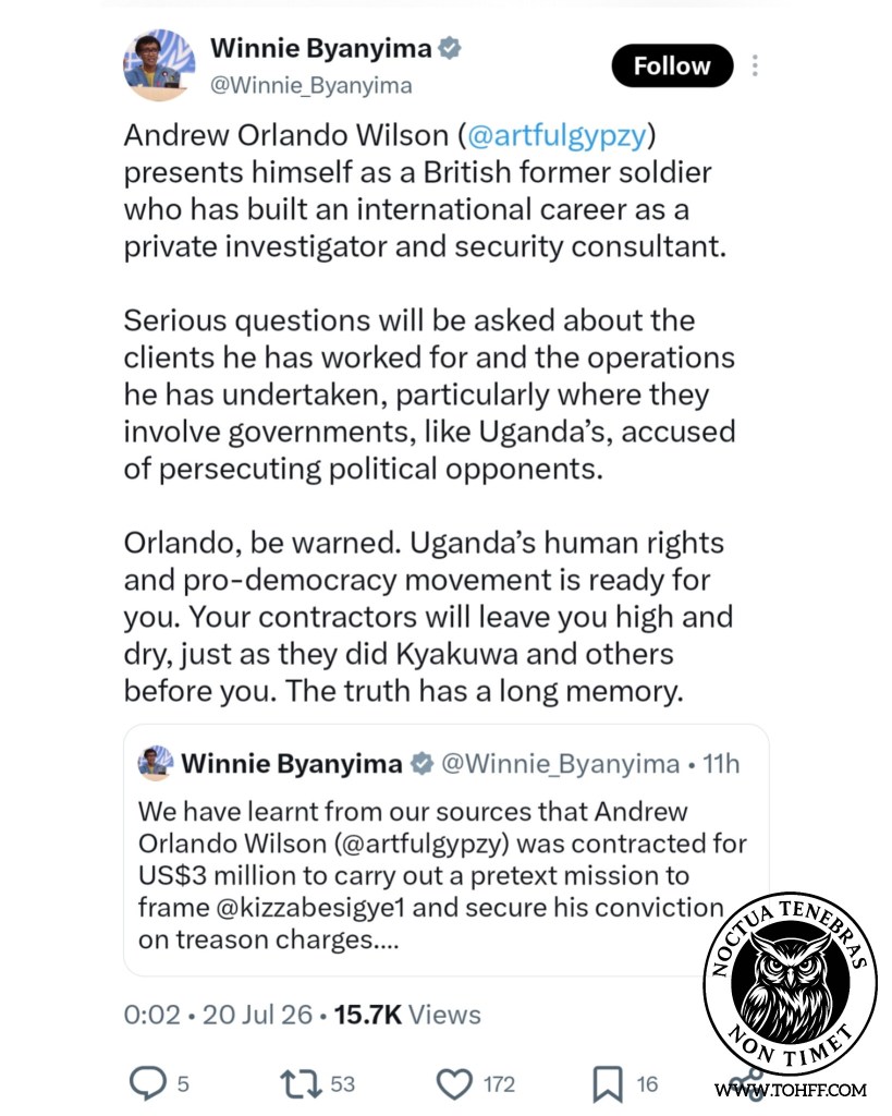 Kakwenza Rukirabashaija's - Winnie Byanyima UNAids - Orlando Andy Wilson